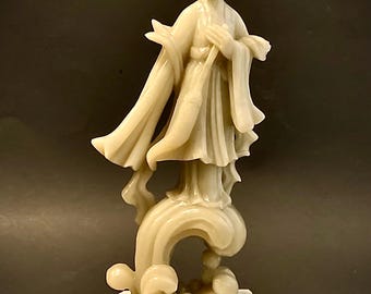 中国彫刻大理石観音（観音）石板の断片浅浮き彫り - Etsy 日本