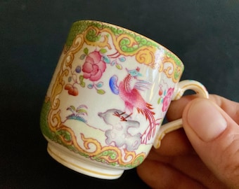 Rare Antique Minton Cockatrice Cup – England, c.1890s