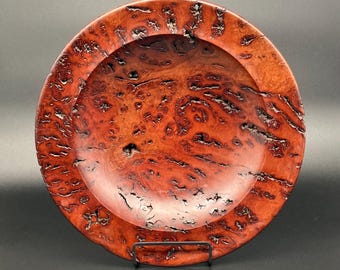 Vintage Australian Red Gum Burl Wood Bowl, 31cm, 20th Century.