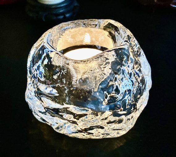 Kosta Boda「スノーボール ヴォティブ」ガラス キャンドル