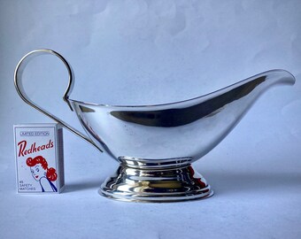 High Quality Italian Mepra 18-10 Stainless Steel Gravy Boat - Near New Condition.