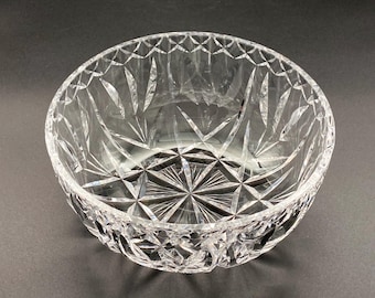 Vintage Waterford Cut Crystal Bowl, 20cm, Mid 20th Century.