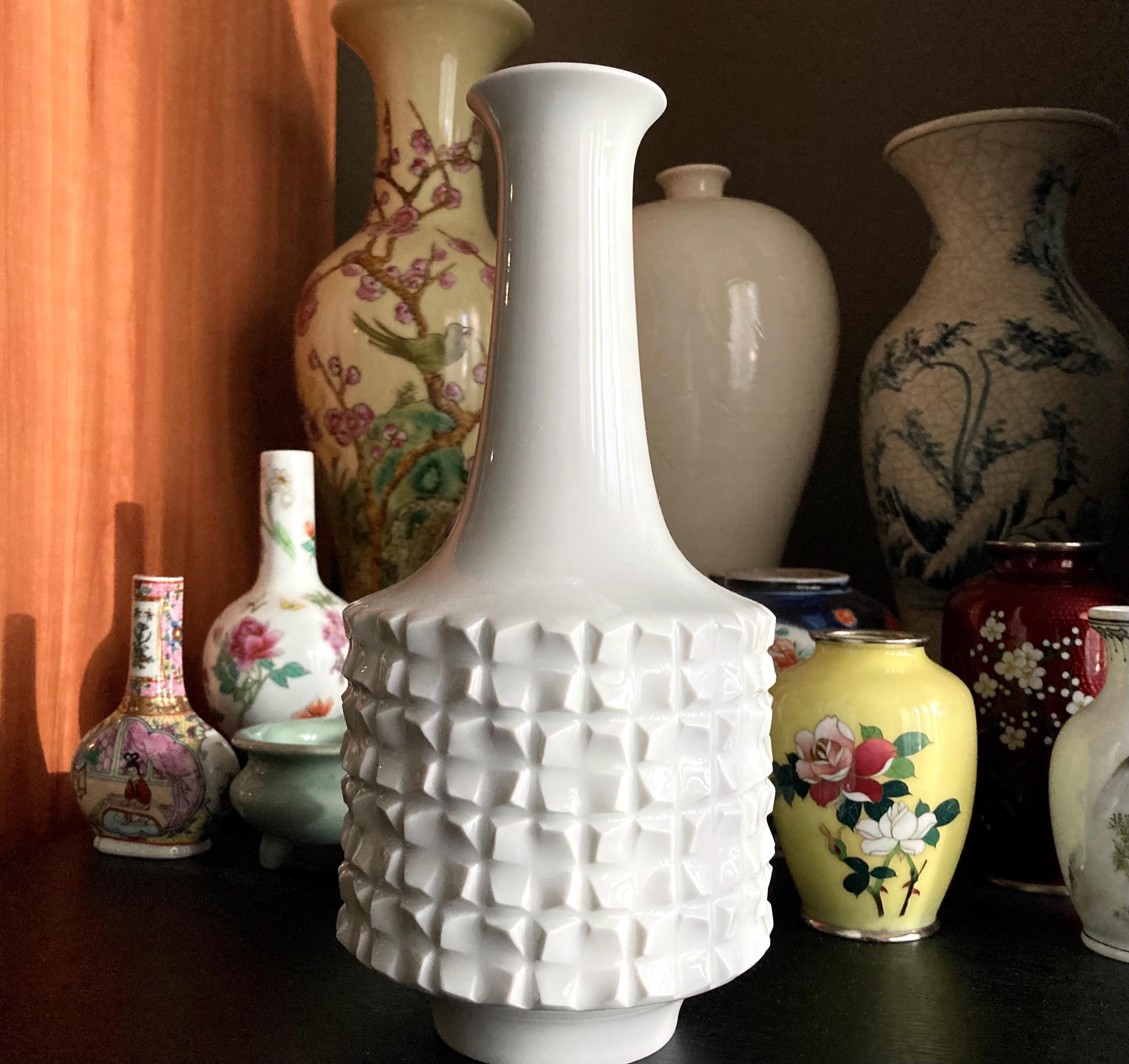 マイセン白磁マレット花瓶 – ルートヴィヒ・ツェプナー、1960年代