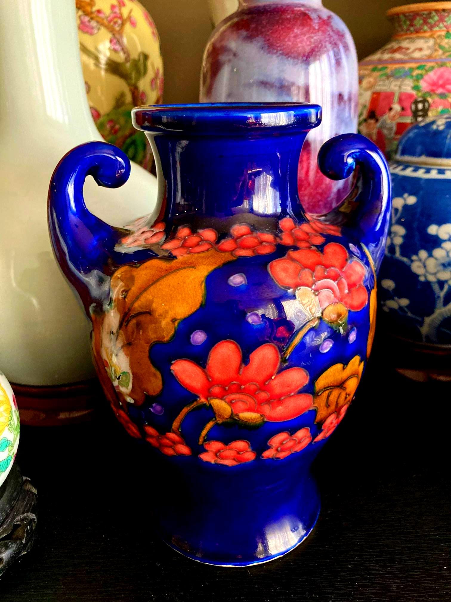 Moorcroft style vase - Etsy 日本