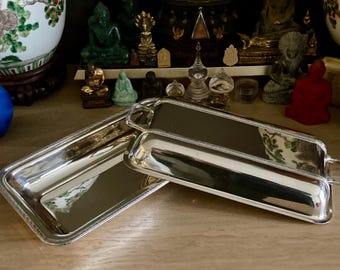 Old Vintage Silver-Plated Covered Serving Dish, 27cm, Australian Made.