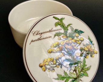 Villeroy & Boch Chrysanthemum Botanica Trinket Box - Outstanding Condition - Circa 1990&#39;s - Pottery and Ceramics - Home Decor.