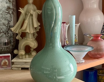 高麗磁器（青磁）花瓶 高麗青磁花瓶、東洋鶴陶器、署名入り - Etsy 日本