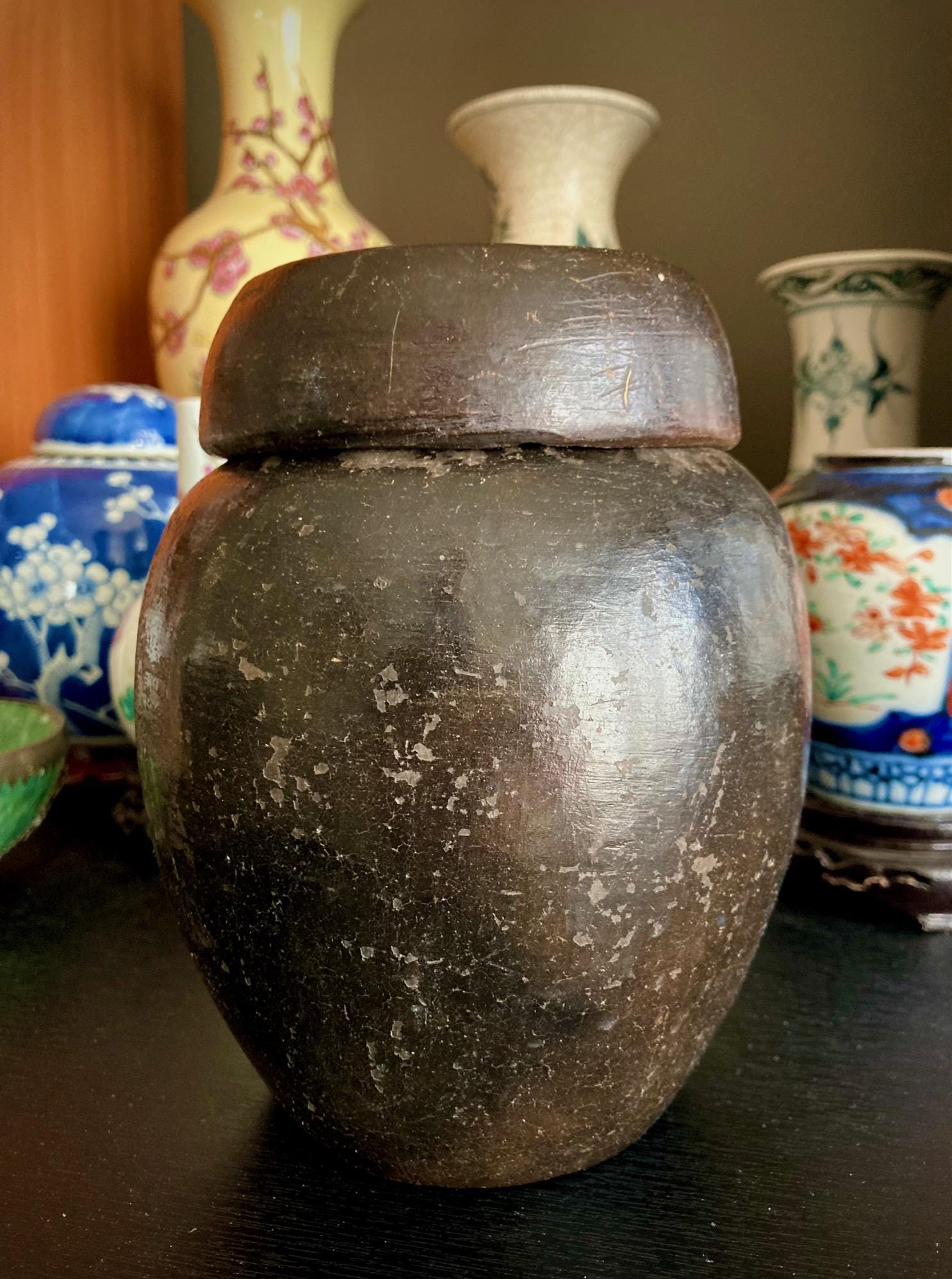 日本の江戸時代陶器の壺、19世紀初頭 - Etsy 日本