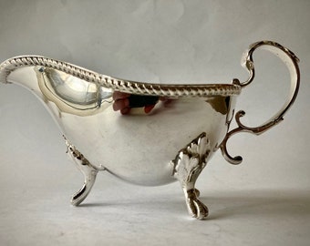 155 Years Old - Silver Sauce Boat - John Sherwood & Sons, London - Remarkable Condition - Rare Item.