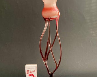 Jozefina &#39;Jellyfish&#39; Vase by Jozef and Ella Jankowska - Jozefina Glass Factory - Poland - c.1982 - Art Glass - Beautiful - Handmade - Gift.