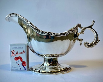 Circa 1970's - Large Silver-Plated Godinger Sauce Boat - Very Good Condition.