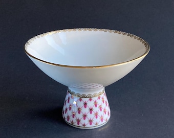 Lomonosov Imperial Porcelain Gilded Stem Bowl, circa 1980's.