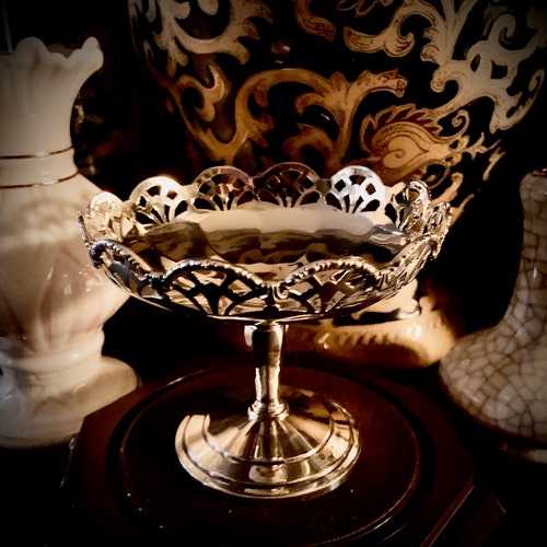 ヴィンテージ イタリア製 吹きガラス製 ホワイトアートガラス 花瓶