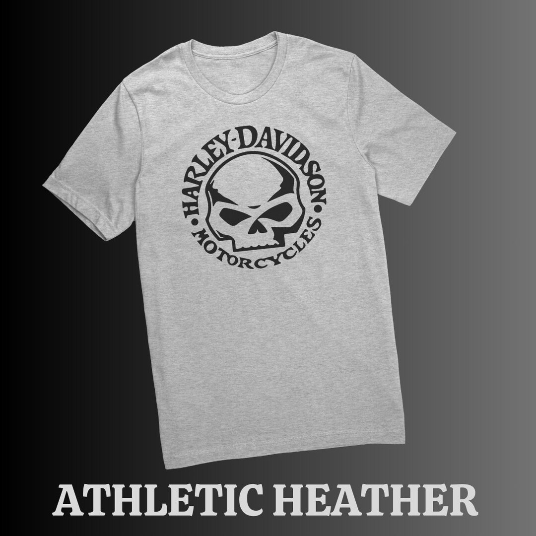 Harley Davidson Skull Logo Tee Shirt, Harley Davidson Tee Shirt, Harley