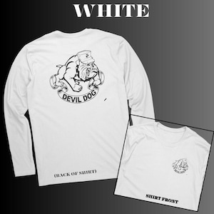 Military, Marines, Devil Dog with Banner Tee Shirt, Veteran Shirt, Devil Dogs, Military Shirts, Military Gift, Marines Gift, Shirts, Gift