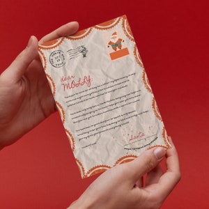 ¡Adorable carta de Papá Noel!