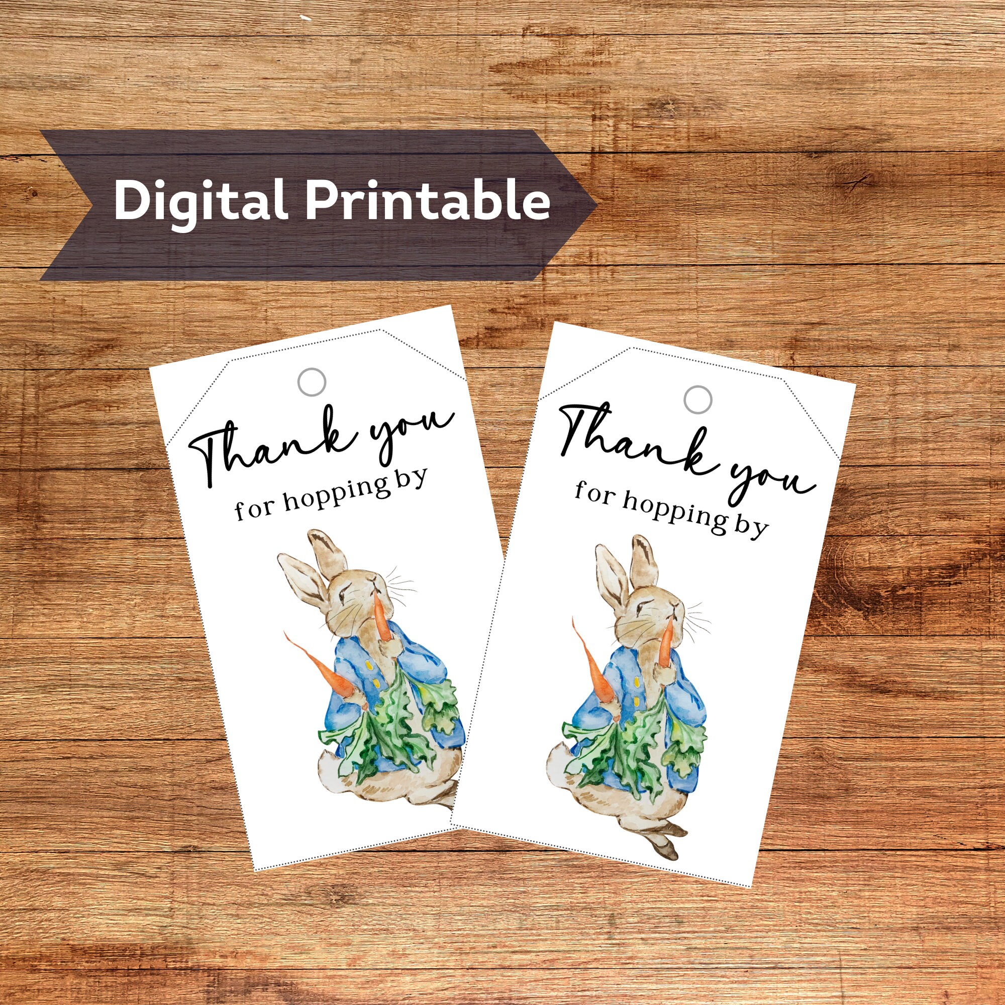 Peter Rabbit Birthday Invitation, Editable Invite Template, Rustic ...