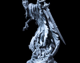 Ghost 01, Miniature, Necromancer, 3D Print, DND Miniature, Fantasy Miniature, Tabletop Miniature, Character, Game DND, 32mm, 75mm