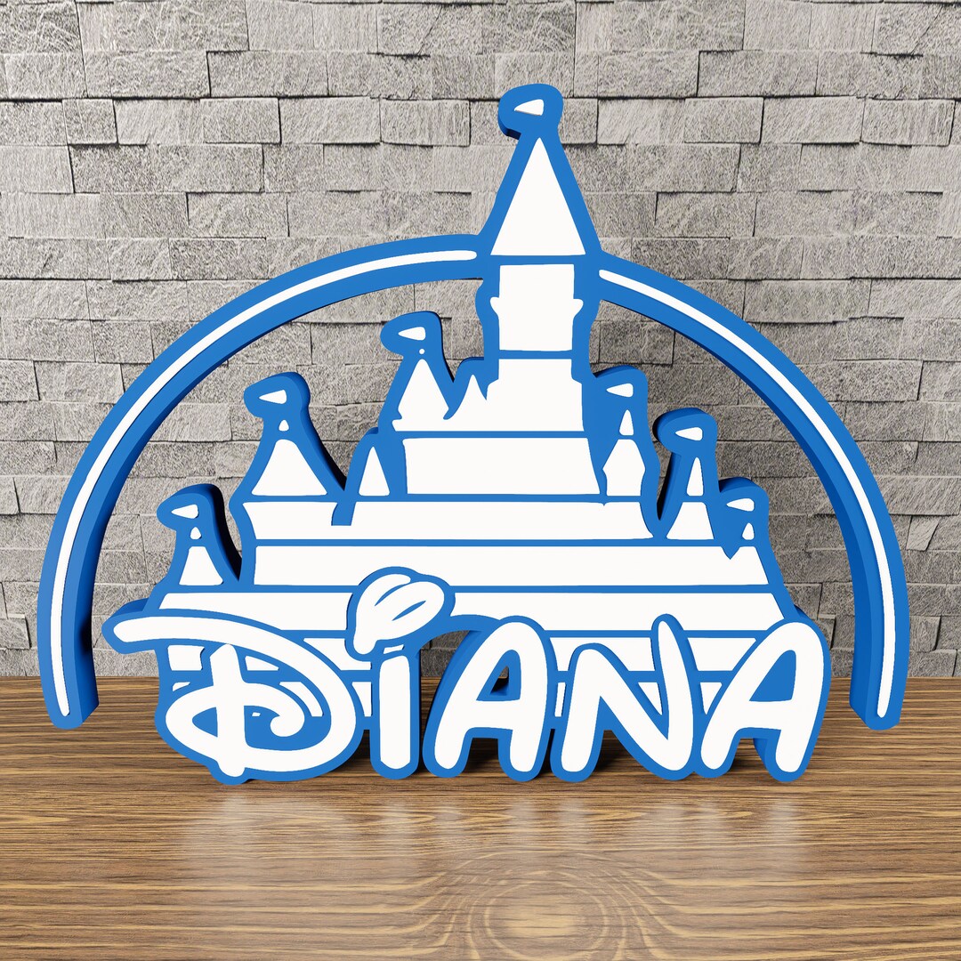 Custom Castle Logo Sign. Perfect for Disney Fans, Personalized Gifts ...