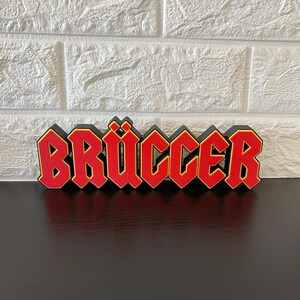 Custom AC/DC Logo Sign. Perfect for Rock Fans, Personalized Gifts ...