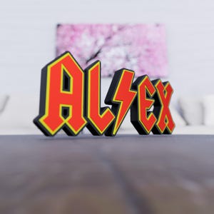 Custom AC/DC Logo Sign. Perfect for Rock Fans, Personalized Gifts ...