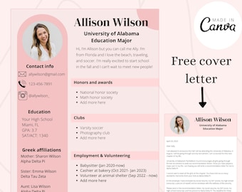 Sorority Resume Template