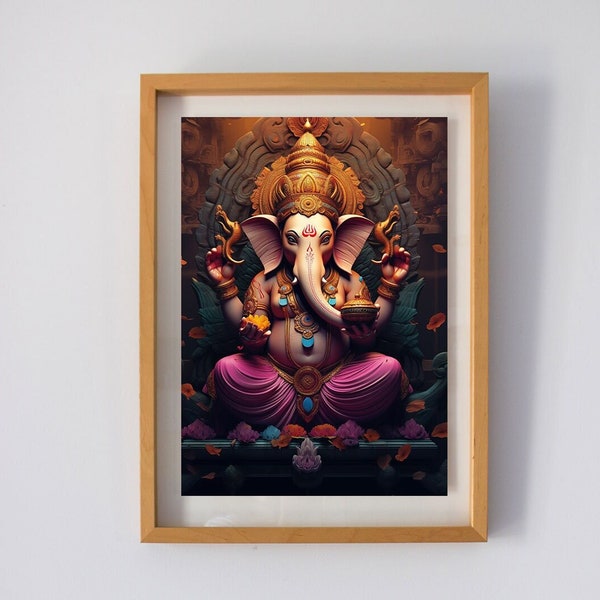 Divine Impressions: Ganesha Wall Art | Ganesh Wall Art,  Wall Hangings, Hindu Wall Decor, Panoramic Wall Decor