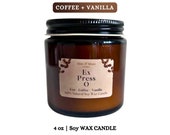 Roasted Coffee Candle | 100% Natural Soy Wax | Coffee & Vanilla Fragrance - 8 Oz (226 g) | Eco-Friendly | Toxin Free | Cotton Wick