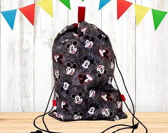 Mickey Mouse Drawstring Backpack – 17"x12"