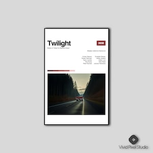 Twilight Inspired Movie Poster, Downloadable Wall Art, Minimalist Movie Art, High Quality, Modern Art, Custom Poster, Home Decor, Home Art