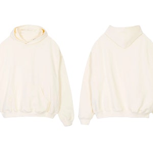 Cream Oversized Hoodie Mockup