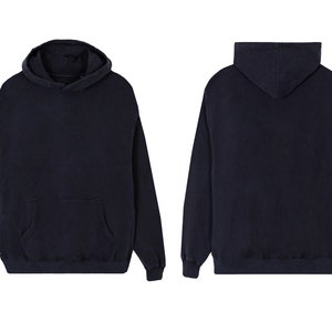 Vintage Black Regular Hoodie Mockup