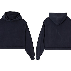 plain cropped hoodie
