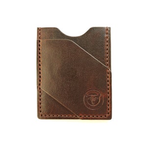 Carteira porta-cartões de couro, porta-cartões de identificação, porta-cartões de couro, carteira de cartão feita à mão, porta-cartões de visita personalizado, estojo para cartões