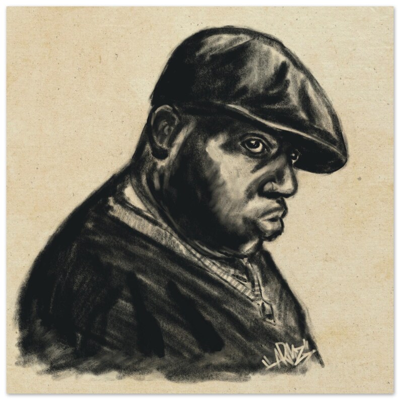 Biggie Smalls Art Print | Notorious BIG Poster | Fine Art Hip Hop Decor ...