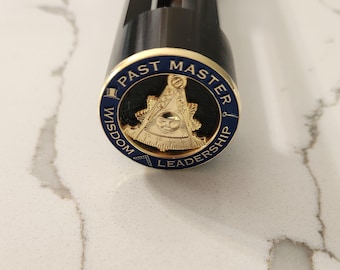 Customizable 2 Ball Cane for Master Masons – Handmade Masonic Symbolism Gift (Personalized Engraving)