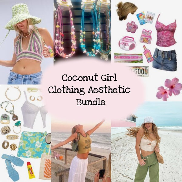 Coconut Girl Aesthetic Clothing Bundle