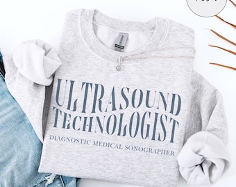 Ultraschall Tech Sweatshirt, Ultraschall Technologe Pullover, RDMS Rundhalsausschnitt, Sonograph Abschlussgeschenk, Sonographie Studenten Geschenke