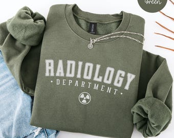 Radiology Sweatshirt, Radiology Department Crewneck, RAD Tech Sweater, Gift for Xray Tech, X-ray Technologist Student, CT MRI Tech Gifts