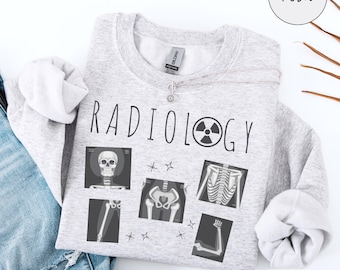 Radiologie Sweatshirt, Radiologie Abteilung, Rundhalsausschnitt, RAD Tech Pullover, Geschenk für Strahlentechniker, Strahlentechnologe Studenten, CT MRI Tech Geschenke