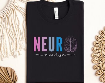 Maglietta per infermiere neurologico, maglietta per infermiere di neurologia, regalo per studenti di infermieristica neurologica per infermieri neurologici, regalo di laurea per infermieri, regalo di apprezzamento per infermieri