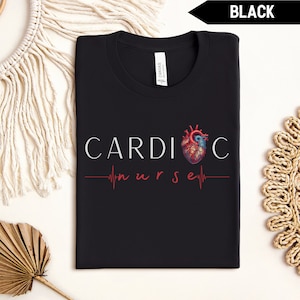 Cardiac Nurse Shirt, Cardiovascular Nurse T-shirt, Gift for Cardiac Nurse, Cardiology RN NP, Heart Nurse Tee, CVICU Graduation Gift
