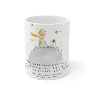 The Little Prince mug 11oz, Cute Coffee Mug, Le Petit Prince Mug, Coffe Cup, 11oz Ceramic Mug Gift Valentines Gift