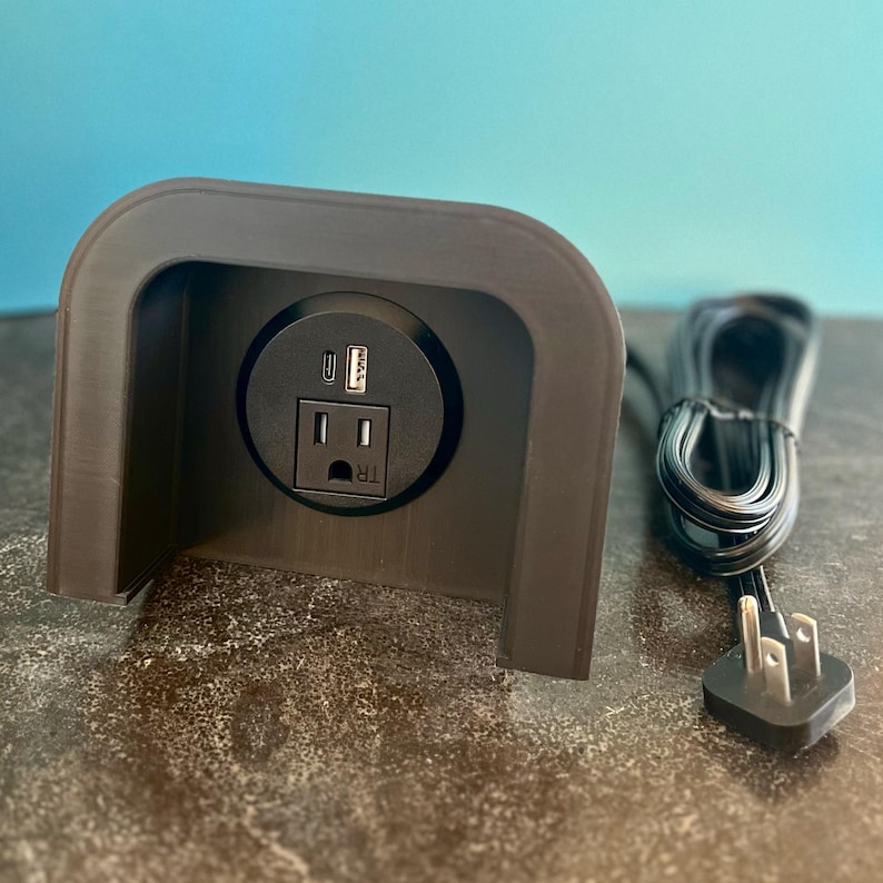 Charging Station compatible with LoveSac Sactional, Power Hub, USB, USB-C, 3d Print, Couch Modification image 5