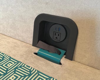 Charging Station compatible with LoveSac Sactional, Power Hub, USB, USB-C, 3d Print, Couch Modification