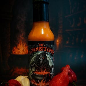 Extremely Hot Sauce, Gourmet Small Batch, The Alchemist&#39;s Curse,  Christmas Gift for him, stocking stuffer