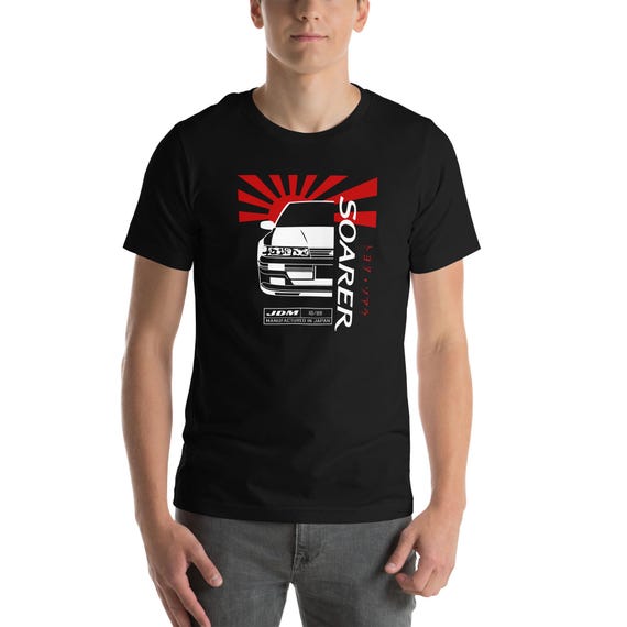 トヨタ ソアラ Z20 ユニセックス Tシャツ - ソアラ 2代目 JDM シャツ 