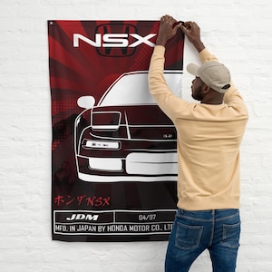 Sony Xperia NSX Flagge - Acura Nsx Banner - NSX JDM Auto Garagenwandkunst - Man Cave Flagge
