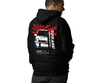 Subaru Impreza WRX Sti Unisex Hoodie - STi Bugeye JDM Sweatshirt- Subaru 2nd Gen Bug Eye JDM Enthusiast Hoodie 2001-2003