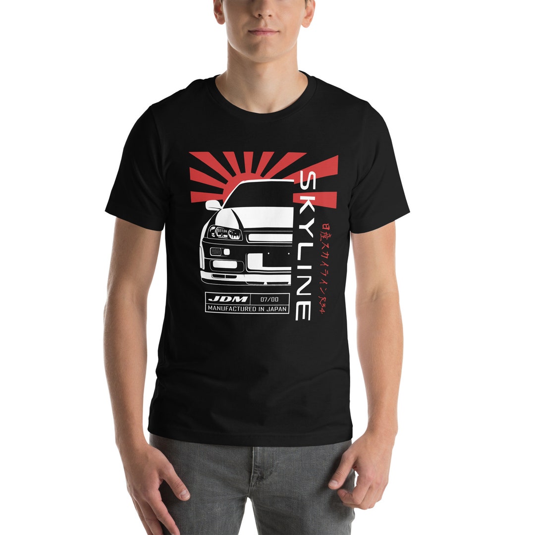Nissan Skyline R34 Unisex T-shirt - GTR R34 JDM Shirt - Nissan Skyline  Godzilla Enthusiast Tee - Etsy